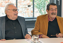 Egon Bahr und Günter Grass im Gespräch